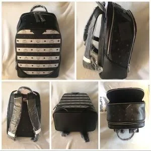 NWT MCM Large Leather Logo Backpack MCM | Bags | Nwt Mcm Large Leather Logo Backpack | Poshmark main image 2